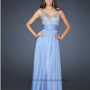 Floor-Length La Femme Prom Dress